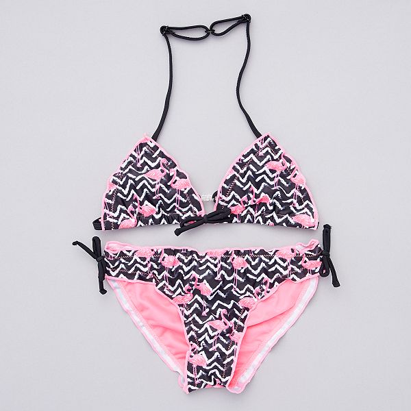 Maillot 2 pièces imprimé 'flamants roses' Maillot 2 pièces imprimé 'flamants roses'