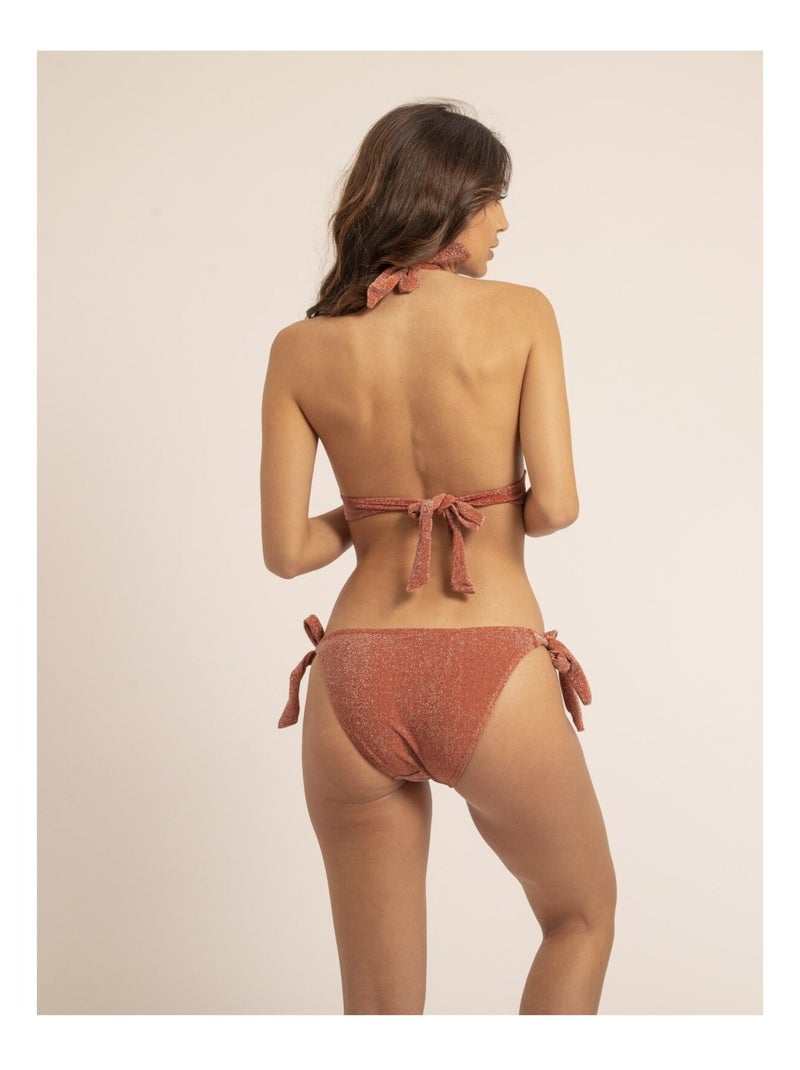 Maillot 2 pièces lurex GINNY Rouge brique - Kiabi