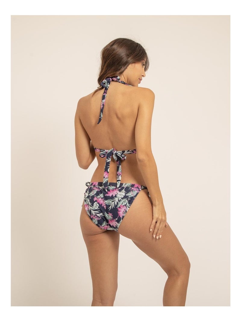 Maillot 2 pièces motifs GABRIELLA Bleu marine - Kiabi