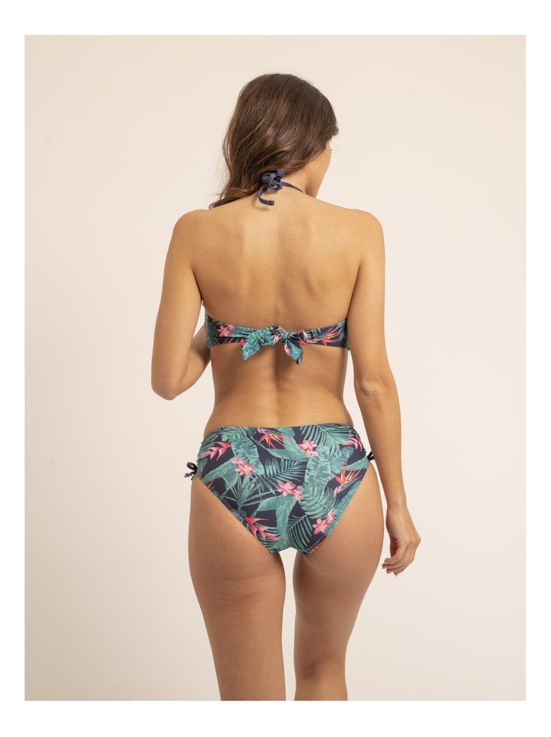 Maillot 2 pièces motifs GAVINA Bleu marine - Kiabi