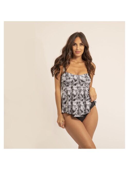 Maillot 2 pièces tankini motifs GAELLE - Kiabi