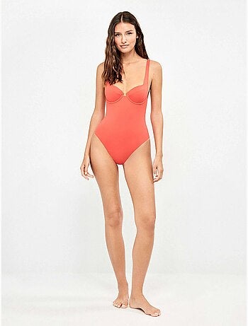 Maillot avec décolleté balconnet et bonnets amovibles