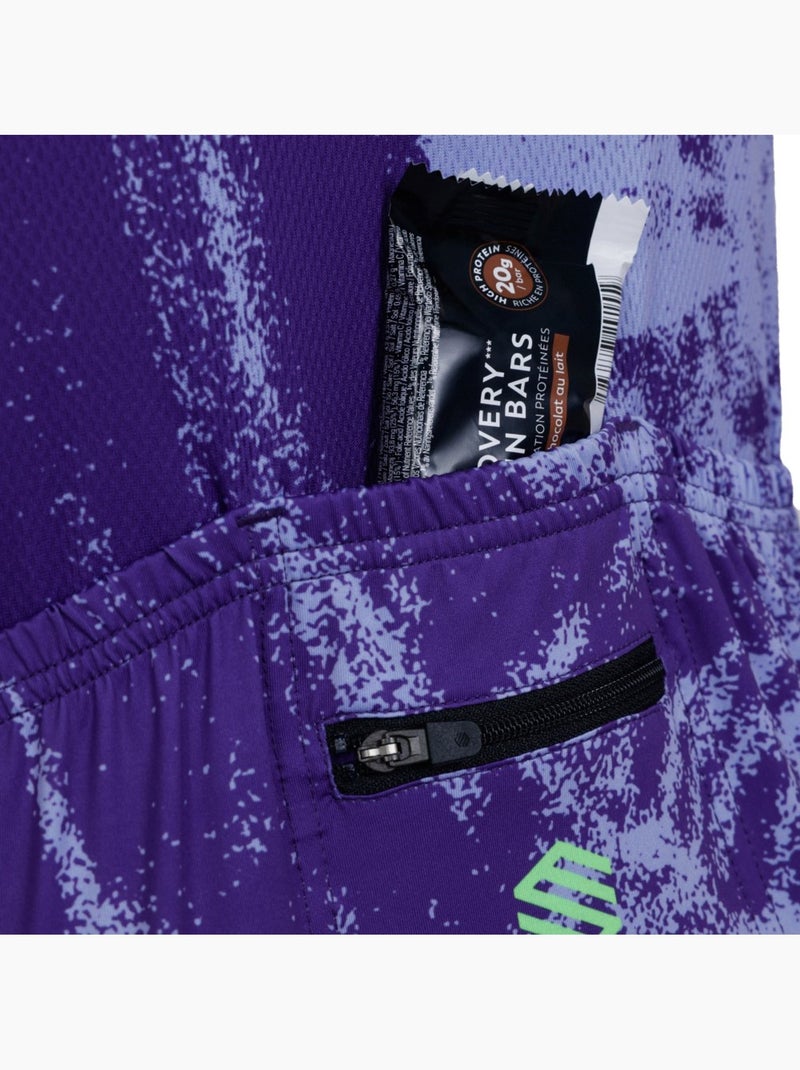 Maillot biodégradable homme cyclisme homme bio nrc Violet - Kiabi