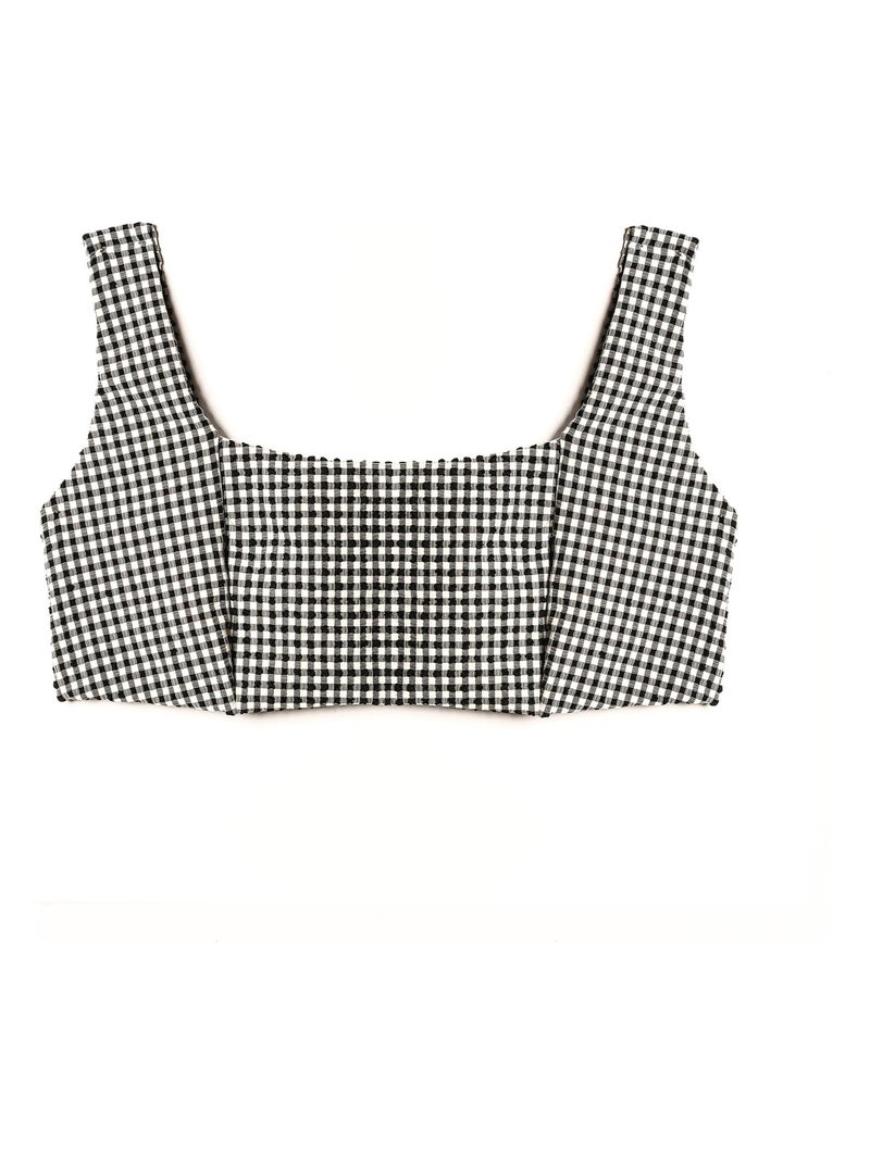 Maillot brassiere vichy Bonnie - RougeGorge Lingerie Blanc Noir - Kiabi