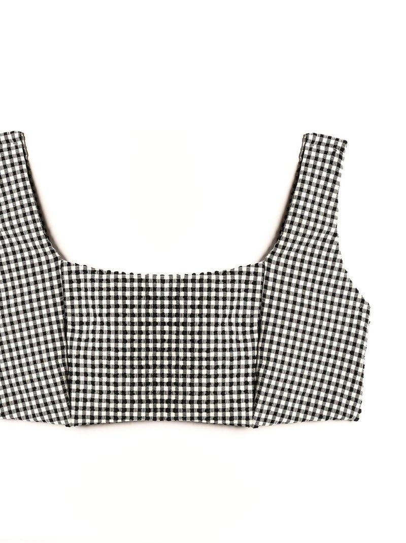 Maillot brassiere vichy Bonnie - RougeGorge Lingerie Blanc Noir - Kiabi