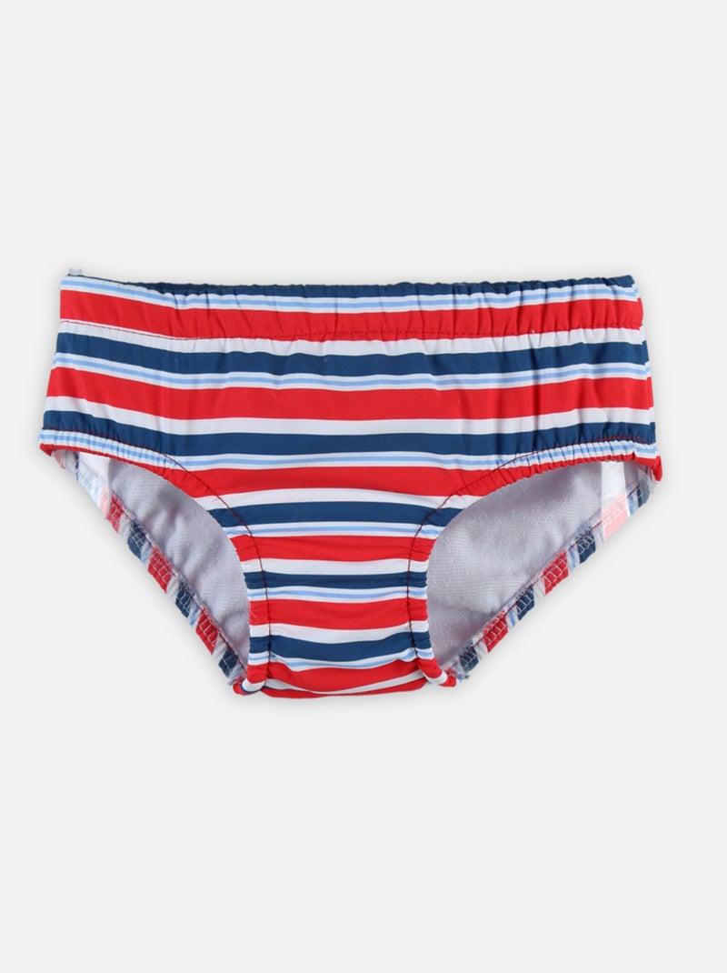 Maillot caleçon Rayé Archimède Ecru - Kiabi