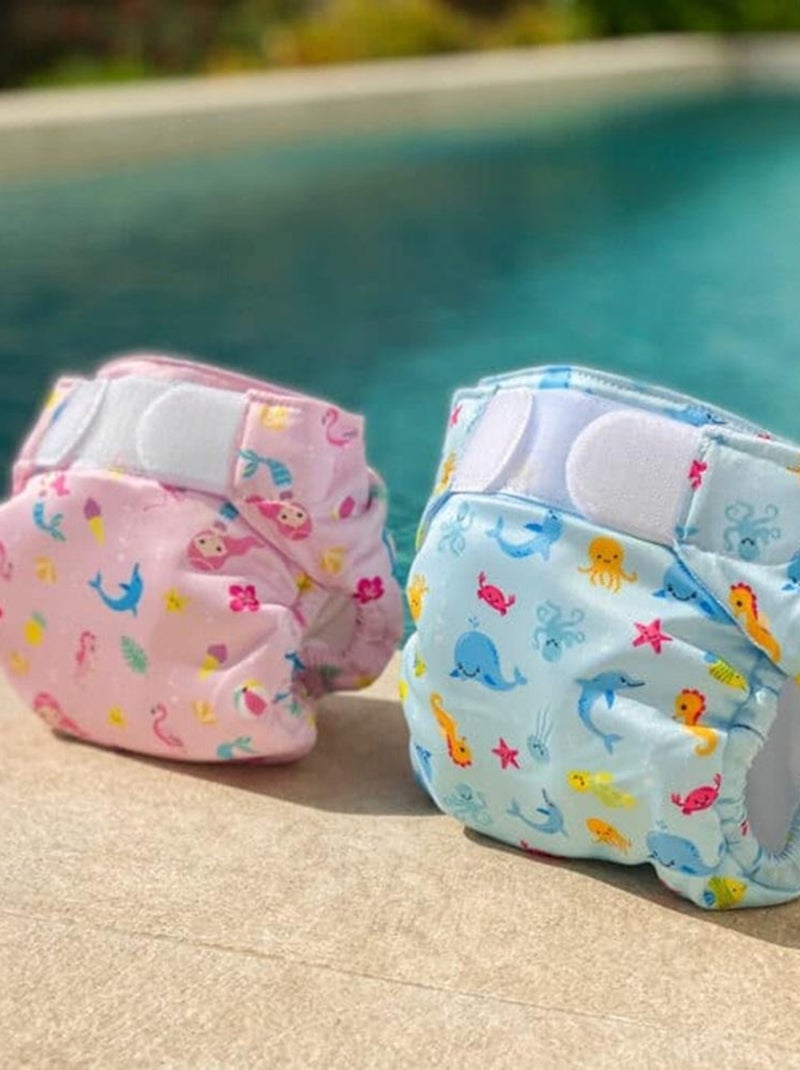 Maillot couche FREDS SWIM ACADEMY Les Chatounets Rose - Kiabi