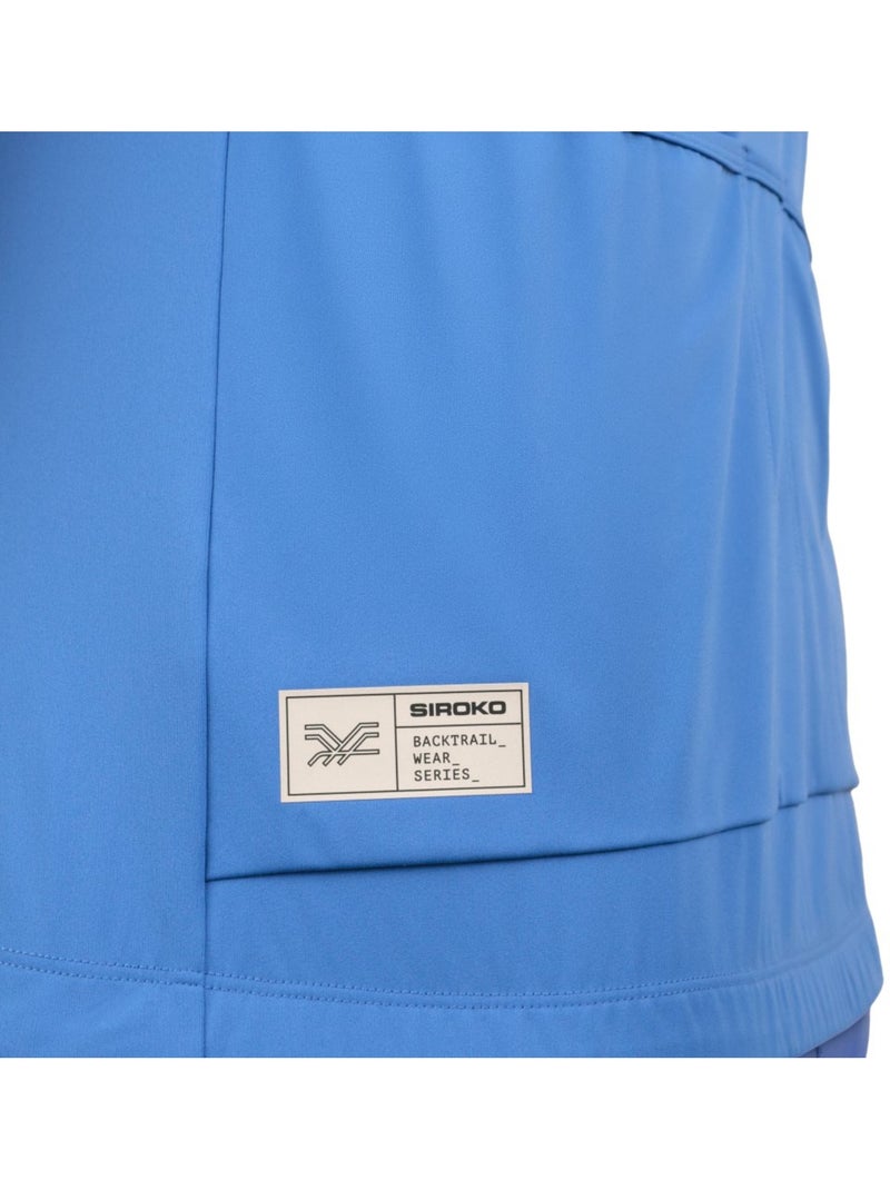 Maillot cyclisme gravel demi-zip homme cyclisme homme gm5 terraquest Bleu - Kiabi