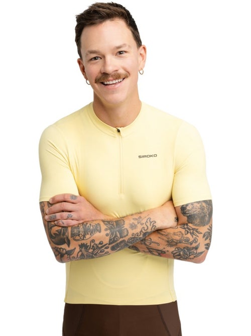 Maillot cyclisme gravel demi-zip homme cyclisme homme gm5 terraquest - Kiabi Maillot cyclisme gravel demi-zip homme cyclisme homme gm5 terraquest - Kiabi