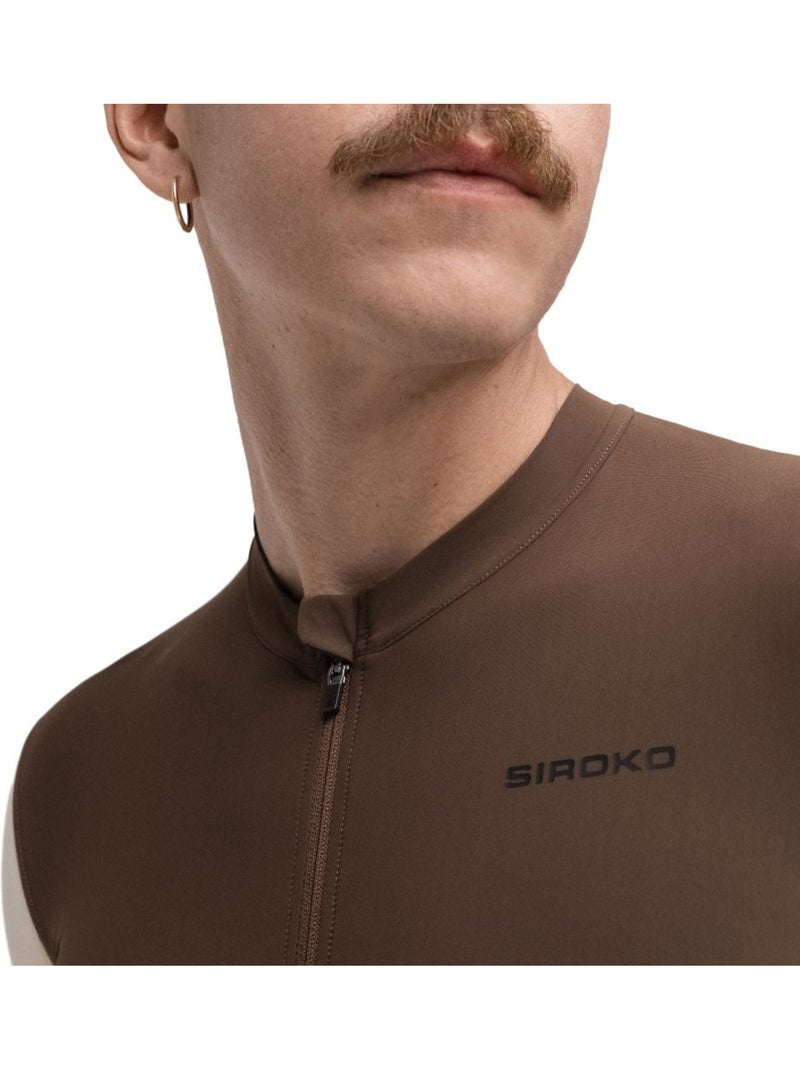 Maillot cyclisme gravel manches courtes homme cyclisme homme gm2 forge Marron - Kiabi