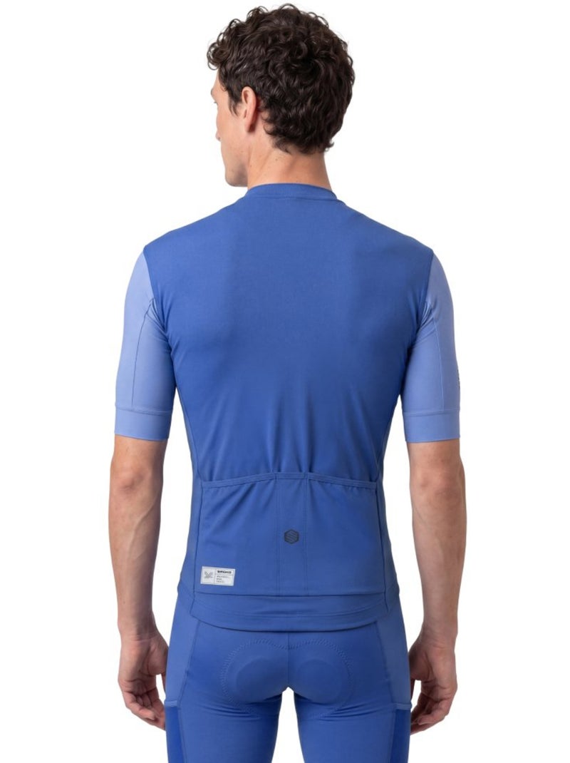 Maillot cyclisme gravel manches courtes homme cyclisme homme gm2 golden pedals b Bleu - Kiabi