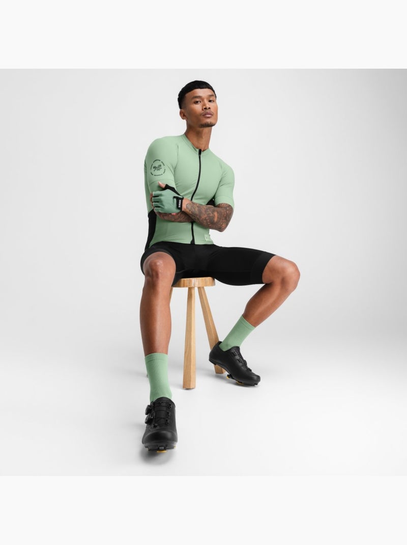 Maillot cyclisme gravel manches courtes homme cyclisme homme gm2 wilder Vert - Kiabi