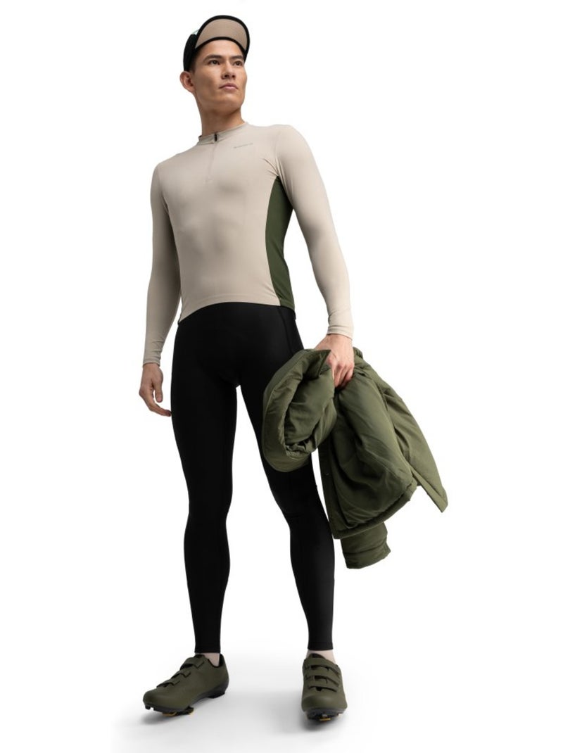 Maillot cyclisme gravel manches longues homme cyclisme homme gm3 dempster Beige - Kiabi