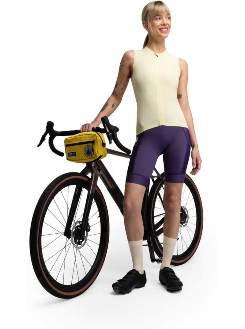 Maillot cyclisme gravel sans manches femme cyclisme femme gm4 strata light yello Jaune - Kiabi