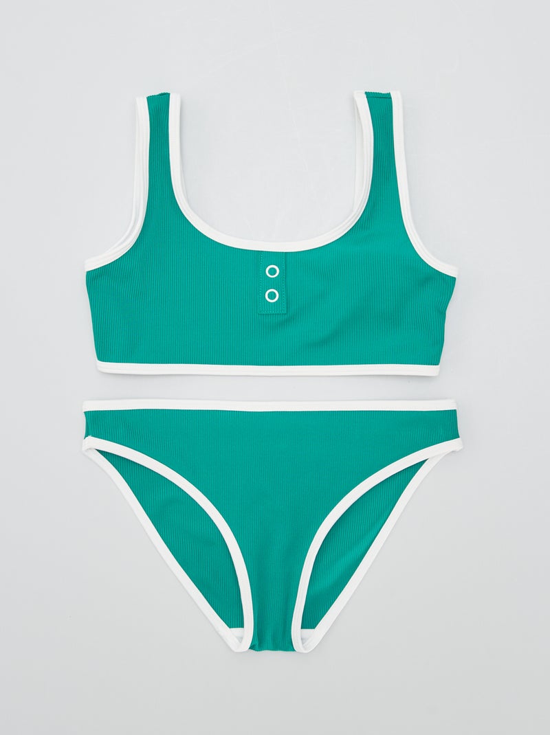Maillot de bain - 2 pièces Vert - Kiabi