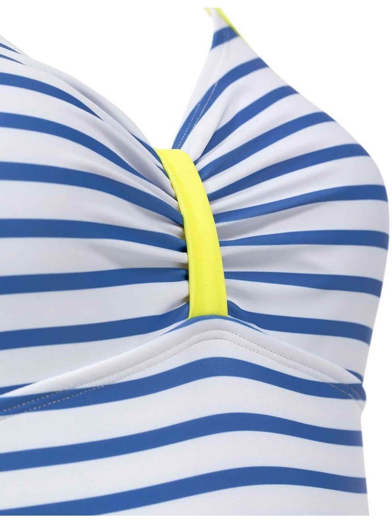 Maillot de bain - Terre de Marins Blanc Bleu - Kiabi