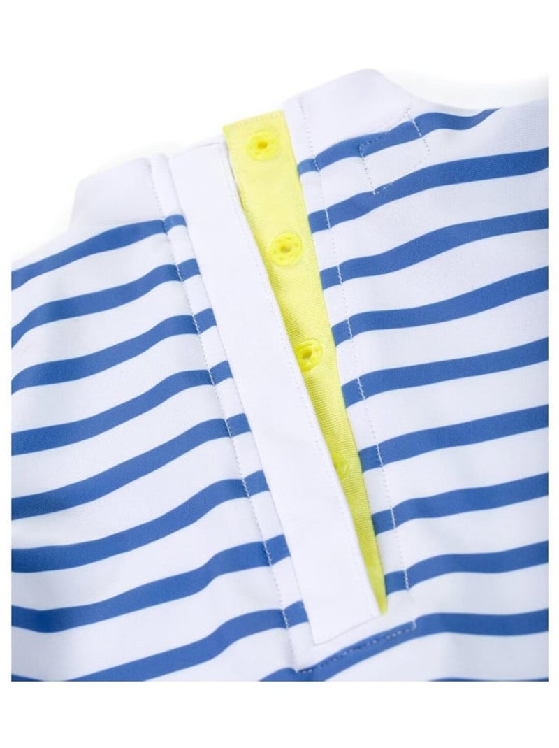 Maillot de bain - Terre de Marins Blanc Bleu - Kiabi