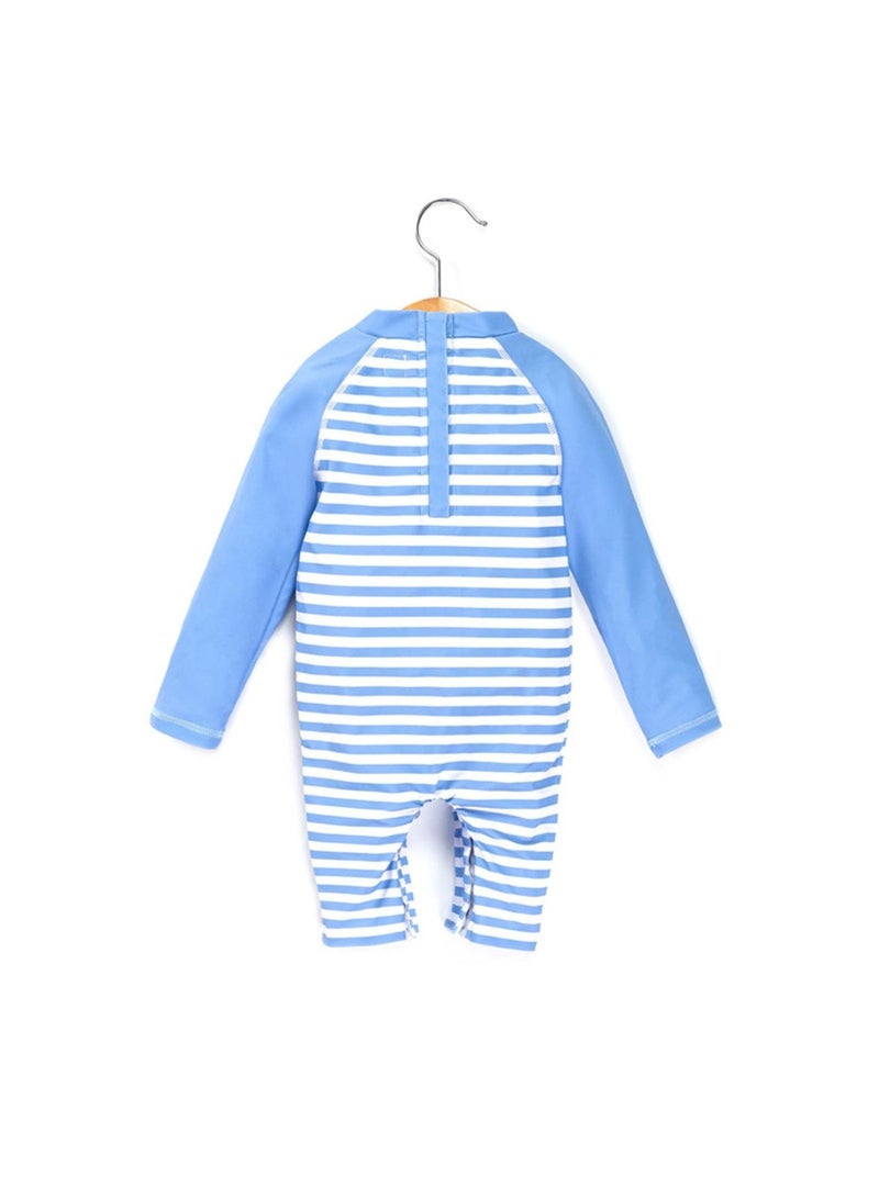 Maillot de bain - Terre de Marins Blanc Bleu - Kiabi