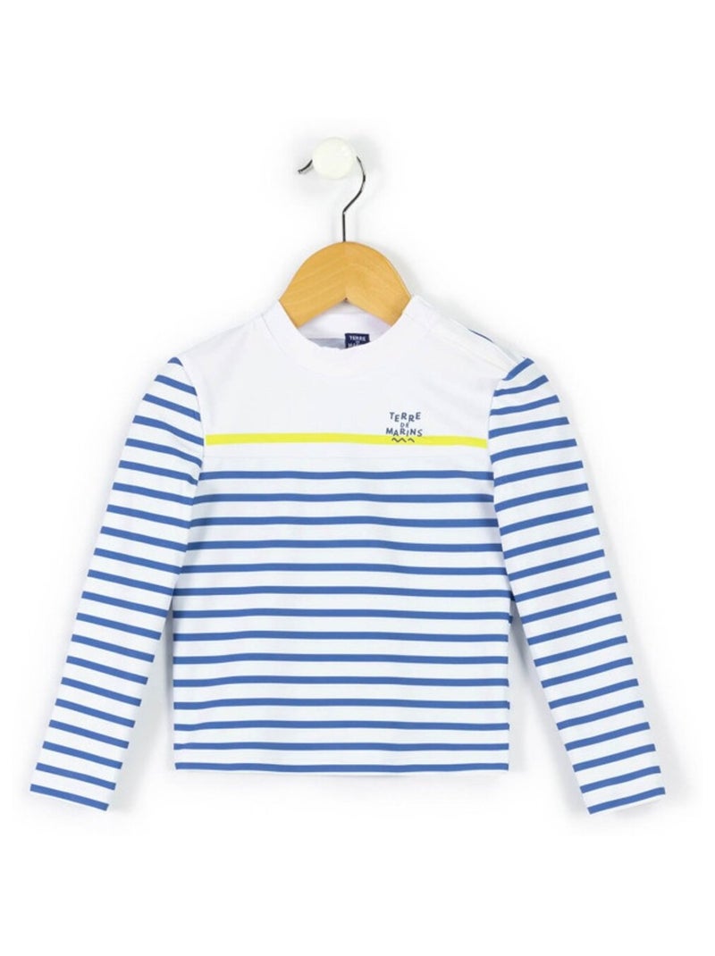 Maillot de bain - Terre de Marins Blanc Bleu - Kiabi