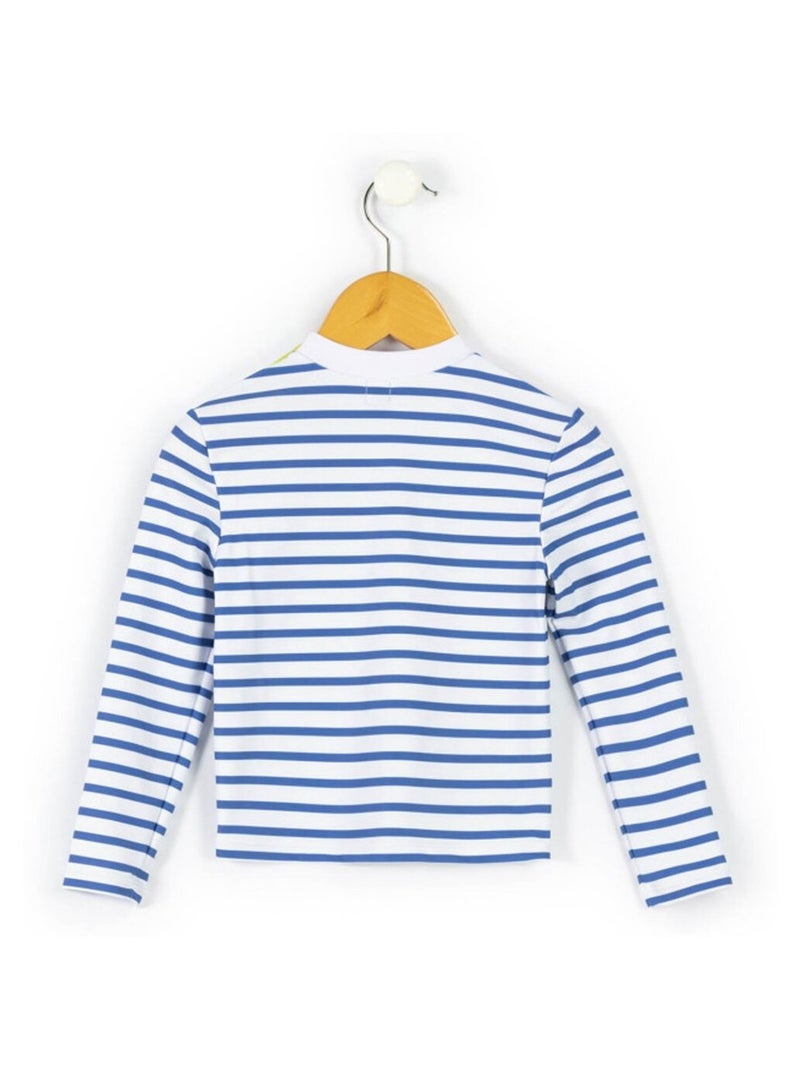 Maillot de bain - Terre de Marins Blanc Bleu - Kiabi