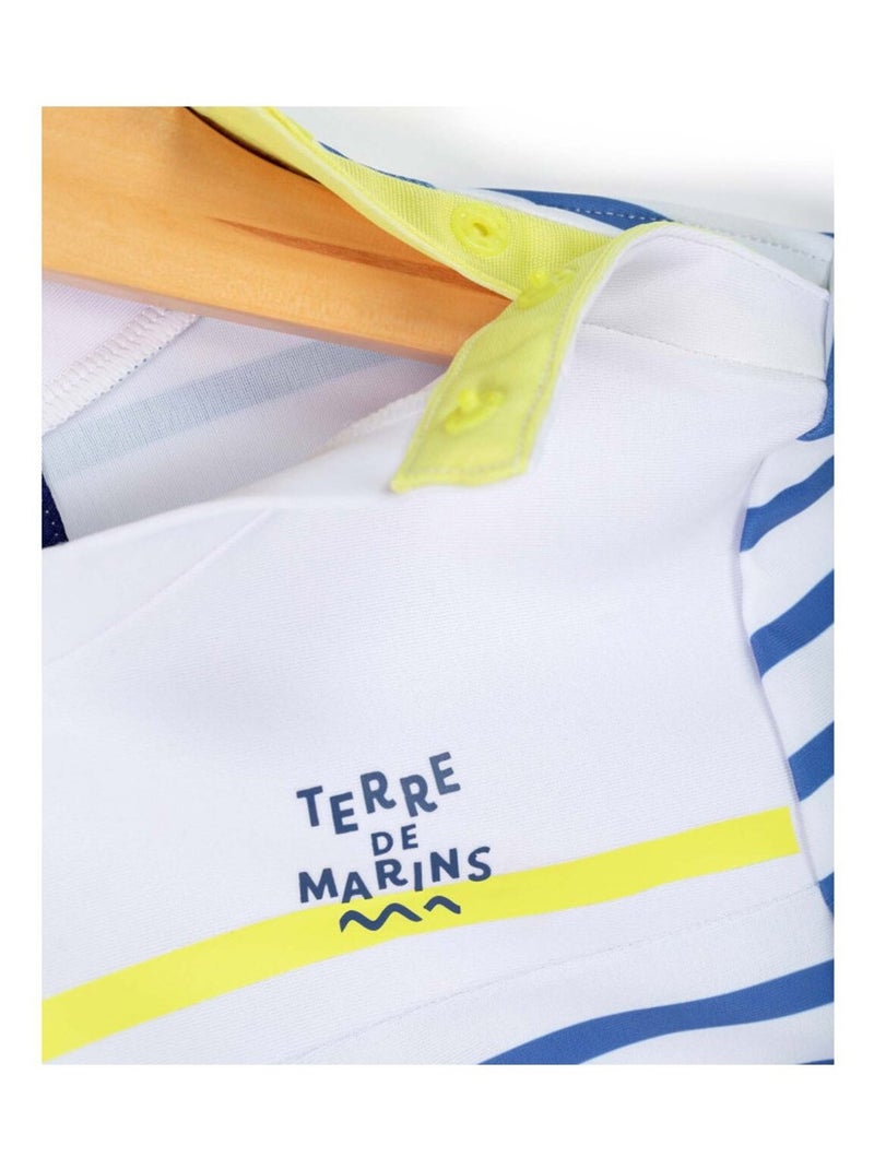 Maillot de bain - Terre de Marins Blanc Bleu - Kiabi