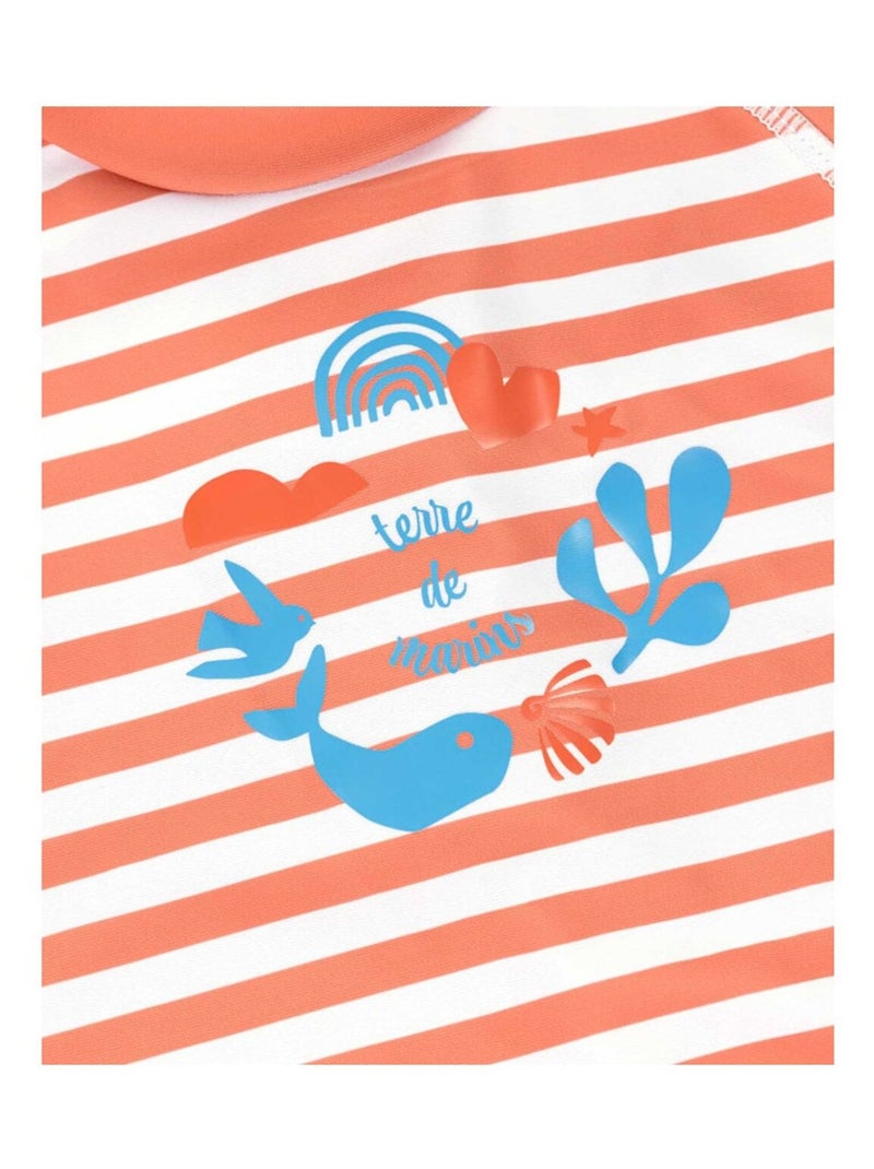 Maillot de bain - Terre de Marins Blanc Rose - Kiabi