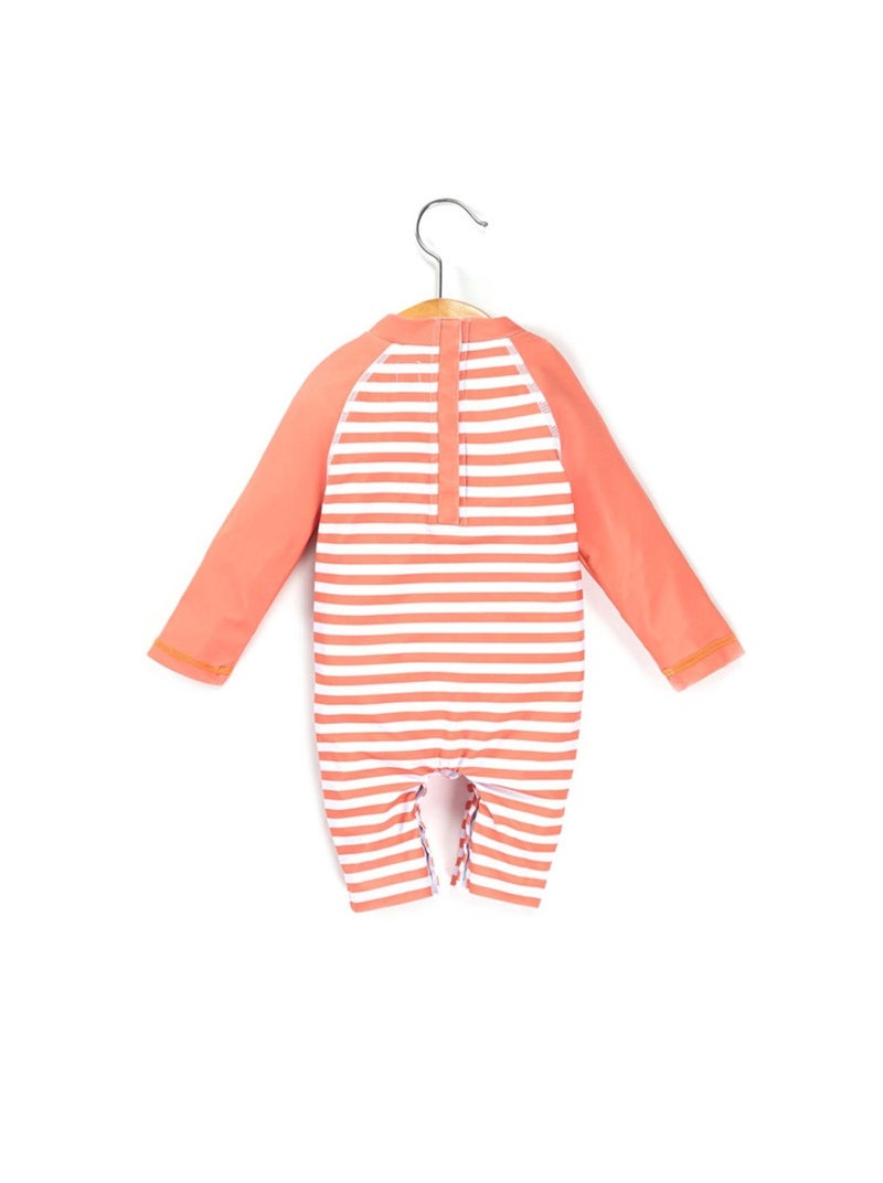 Maillot de bain - Terre de Marins Blanc Rose - Kiabi