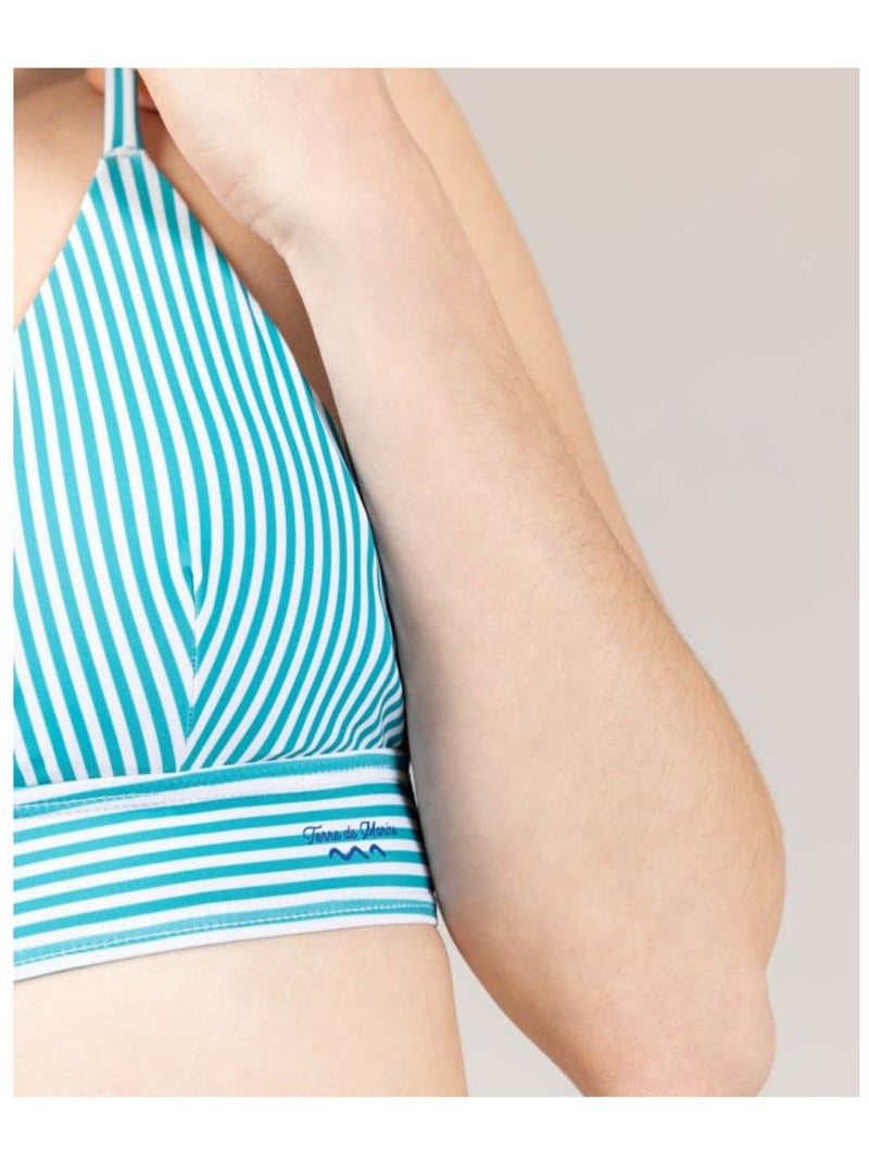 Maillot de bain - Terre de Marins Blanc Vert - Kiabi