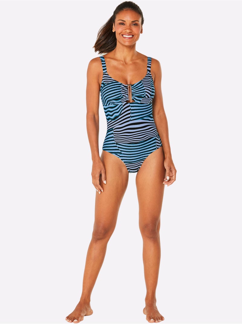 Maillot De Bain - Witt - Bonnet C Noir Bleu - Kiabi