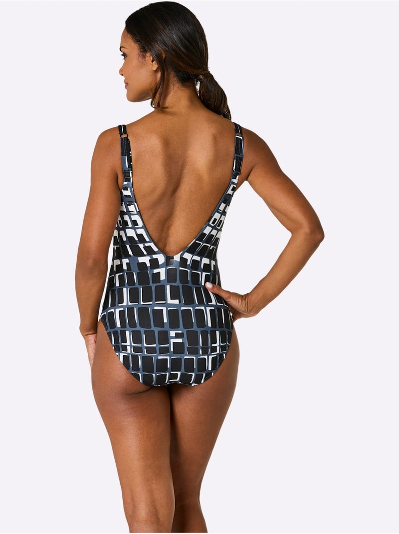 Maillot De Bain - Witt - Bonnet D Noir Blanc - Kiabi