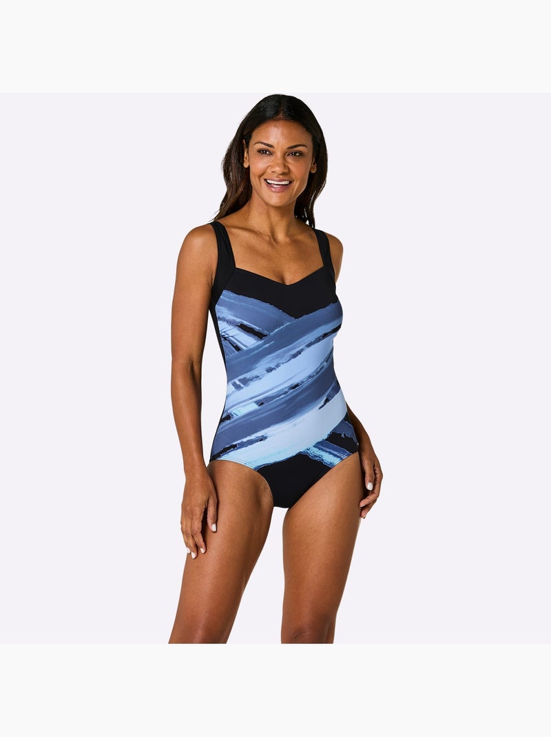 Maillot De Bain - Witt - Bonnet D Noir Bleu - Kiabi