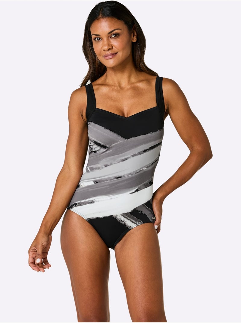 Maillot De Bain - Witt - Bonnet D Noir Gris - Kiabi