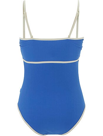 Maillot de bain 1 pièce à bretelles fines ajustables motif/style détail contrasté - regatta