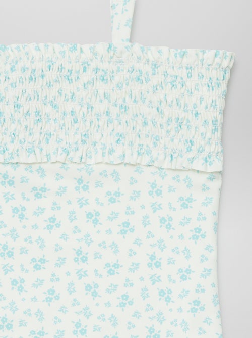 Maillot de bain 1 pièce à imprimé + chouchou - 2 pièces - Kiabi