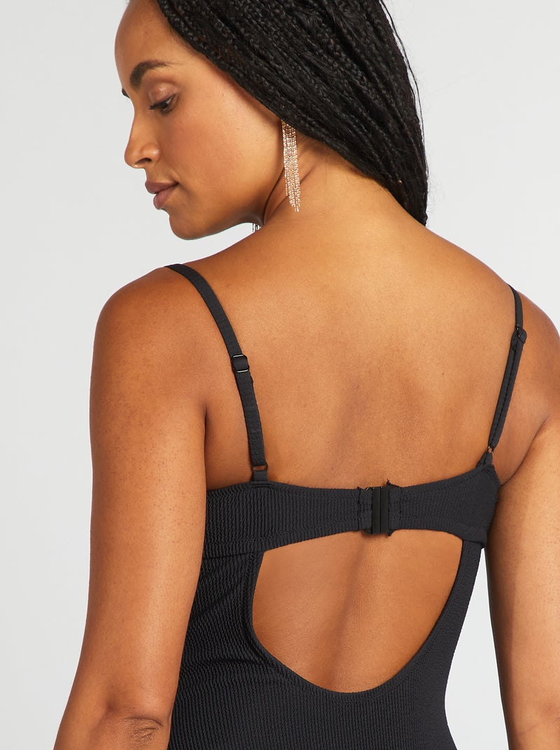 Maillot de bain 1 pièce avec coques Noir - Kiabi