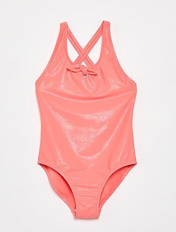Maillot de bain 1 pièce avec matière brillante