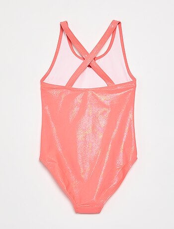 Maillot de bain 1 pièce avec matière brillante