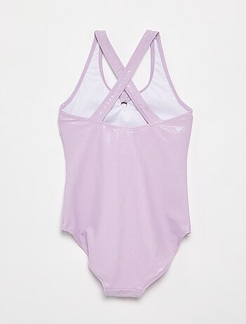 Maillot de bain 1 pièce avec matière brillante
