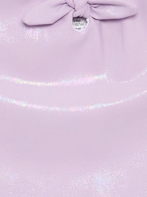 Maillot de bain 1 pièce avec matière brillante - Kiabi