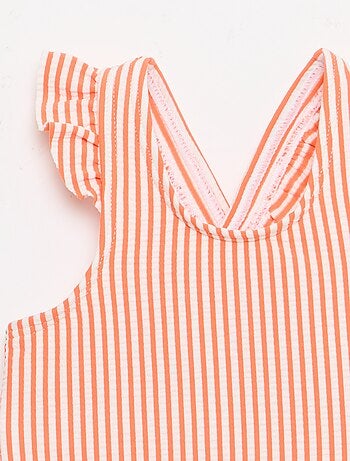 Maillot de bain 1 pièce avec volants