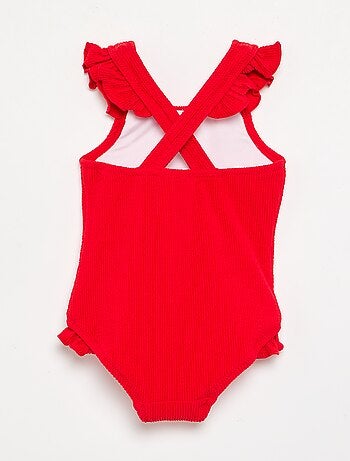 Maillot de bain 1 pièce avec volants