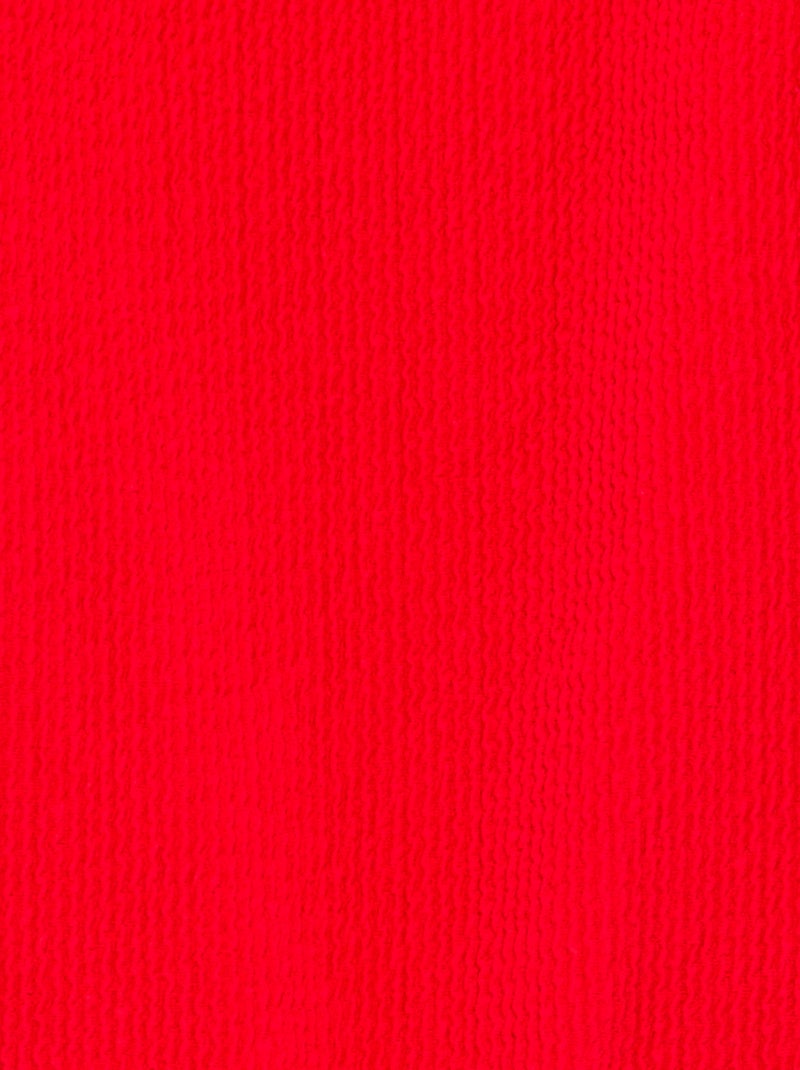 Maillot de bain 1 pièce avec volants Rouge - Kiabi