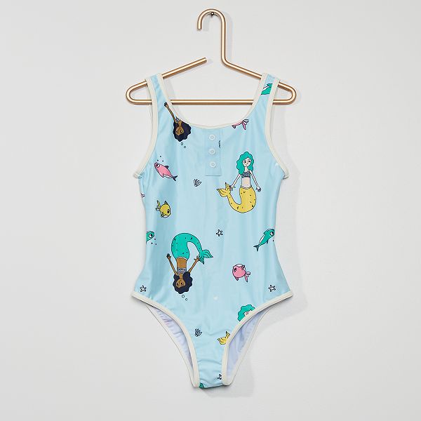 Maillot De Bain 1 Piece Fille 3 12 Ans Bleu Kiabi 2 70