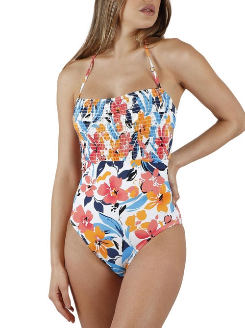 Maillot de bain 1 pièce bustier Summer Memoirs - Kiabi