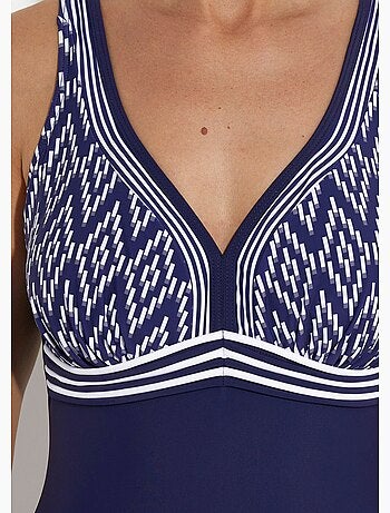 Maillot de bain 1 pièce chic chevrons - AFIBEL