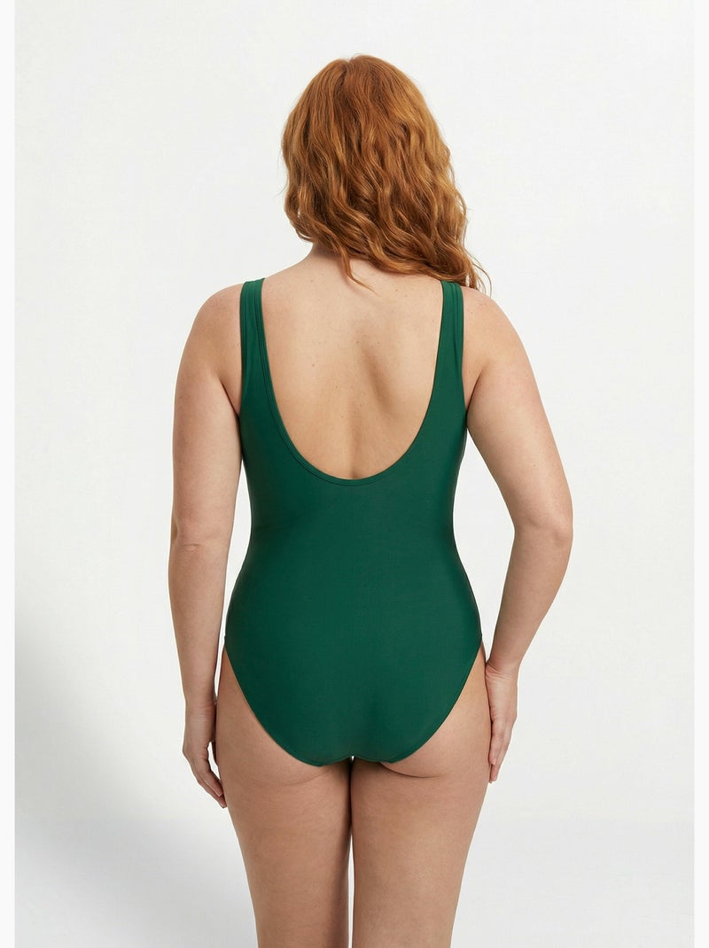 Maillot de bain 1 pièce chic chevrons - AFIBEL Vert - Kiabi