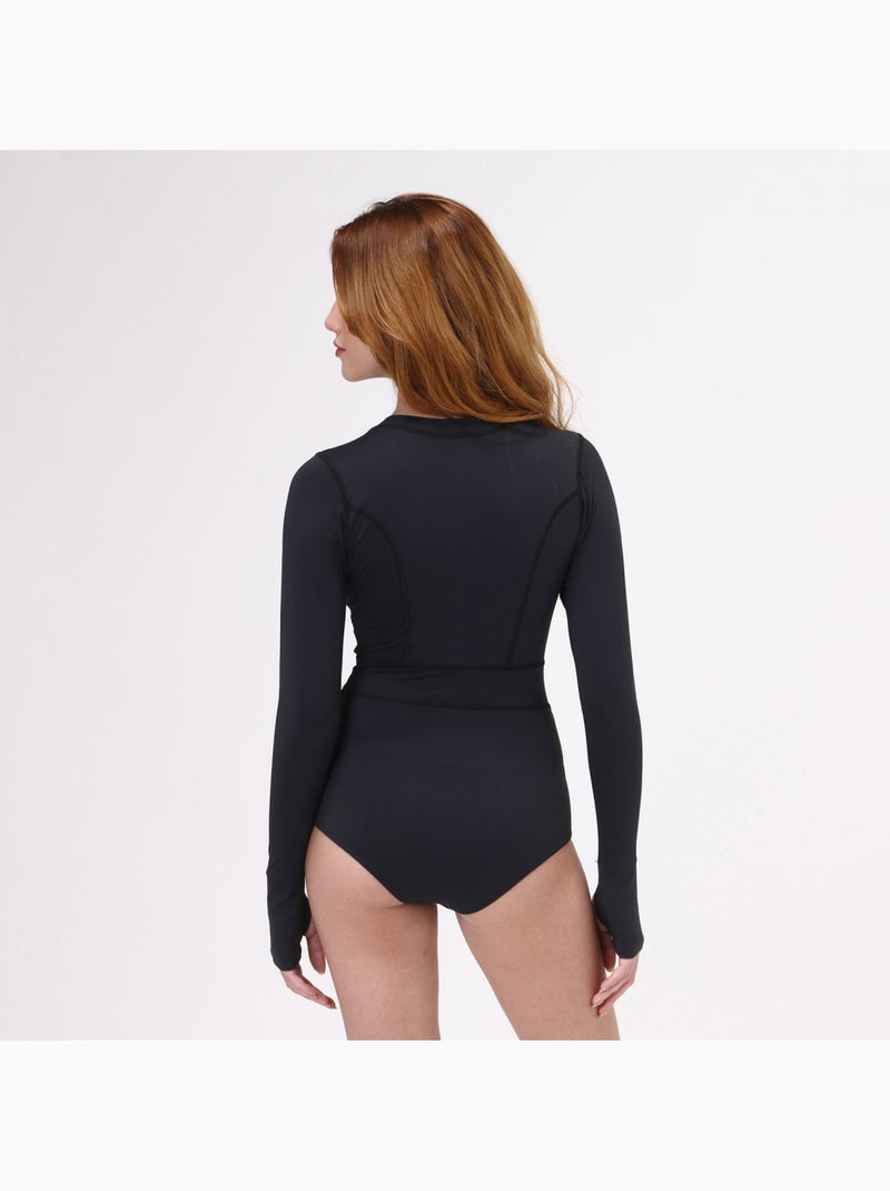Maillot de bain 1 pièce Classics UV Line Noir - Kiabi