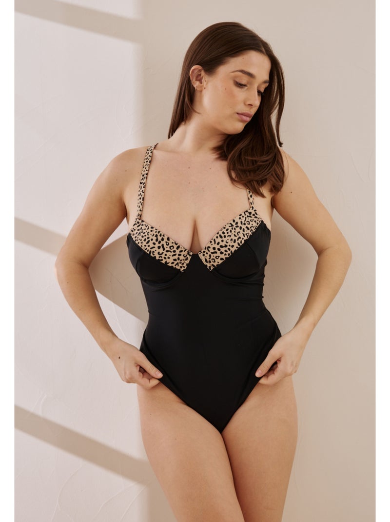 Maillot de bain 1 pièce Danais Noir - Kiabi