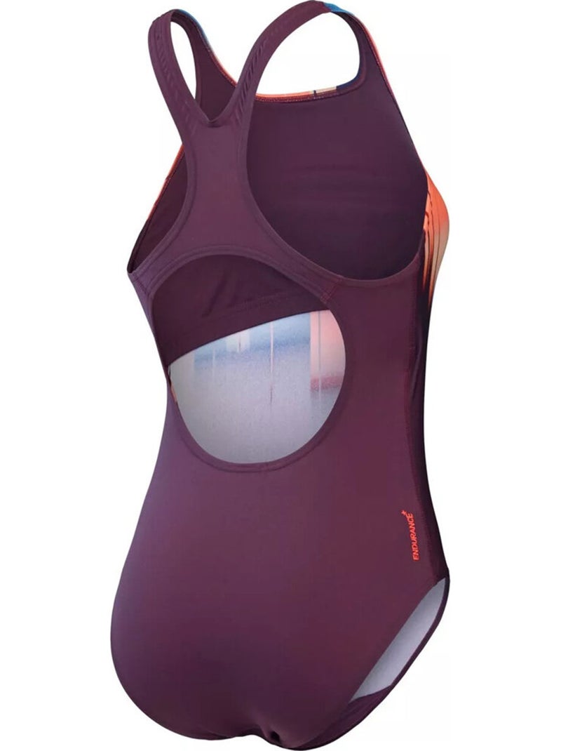 Maillot de bain 1 pièce digi placement medalist - speedo Violet - Kiabi