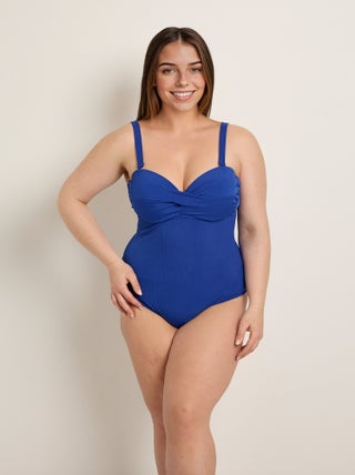 Maillot de bain 1 pièce drapé, détail dos